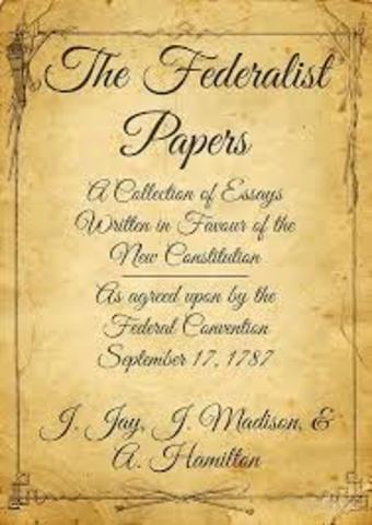 The Federalist Papers were published