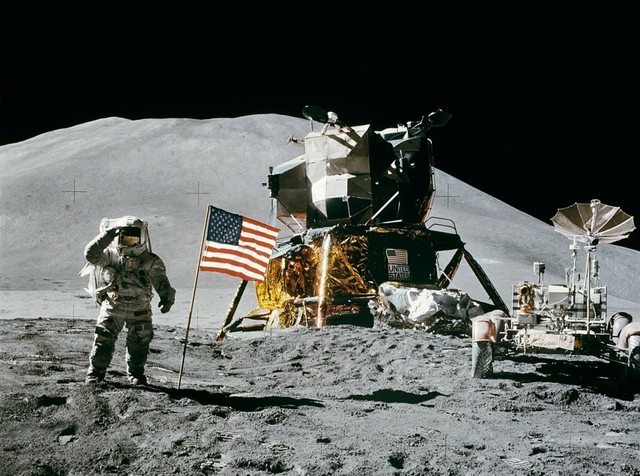America Landing on the Moon