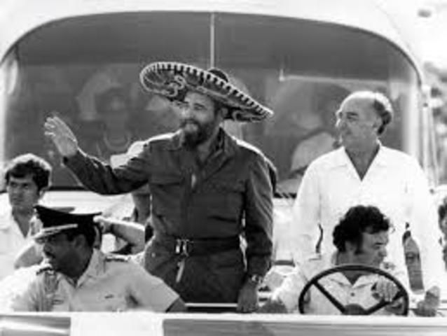 Apoyo a la Revolución Cubana.