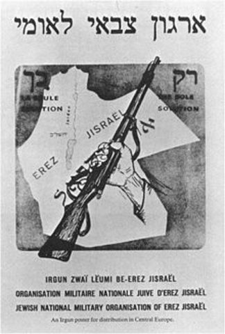 Scission de la haganah, création de l'Irgun