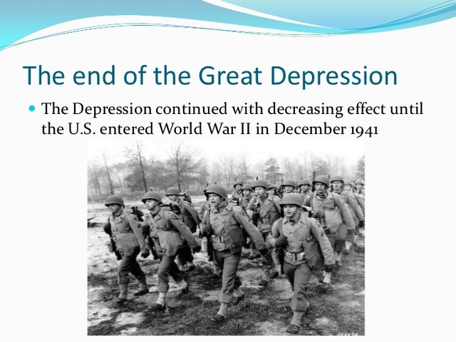 The End of the Great Depression