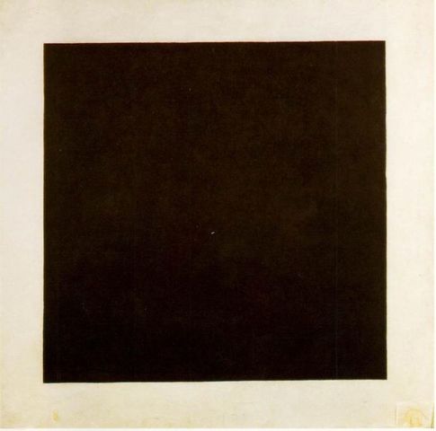 (Suprematismo) Cuadrado negro sobre blanco - Malevich