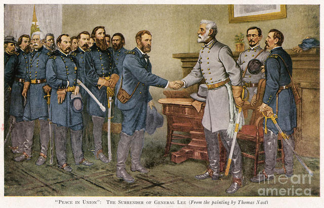 Battle of Appomattox Courthouse (Lee surrenders)