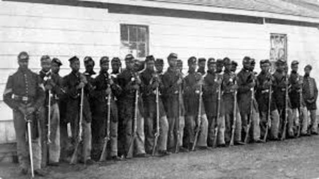 54th Massachusetts Colored Infantry in combat