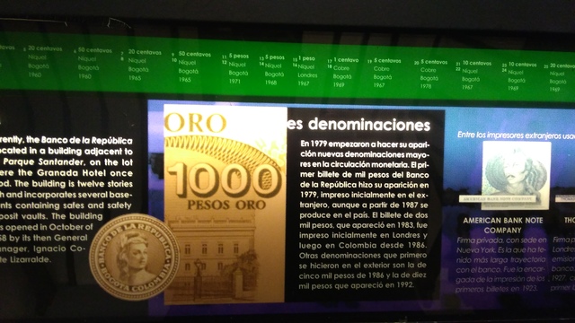 Nueva denominación de los billetes