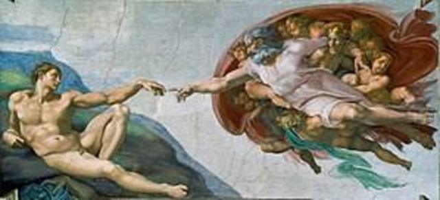Creation of Adam by Michaelangelo