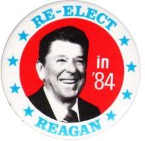 President Reagan Is Re Elected