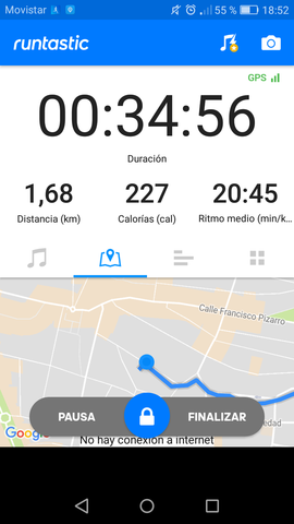 Andando para ir a entrenar