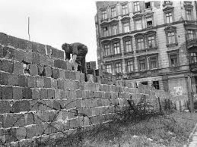 The berlin wall goes up in 1961(book)