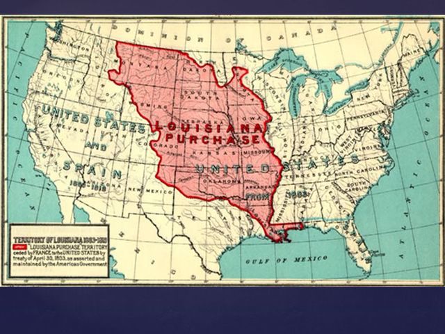 Napoleon sells the U.S. the louisiana Purchase