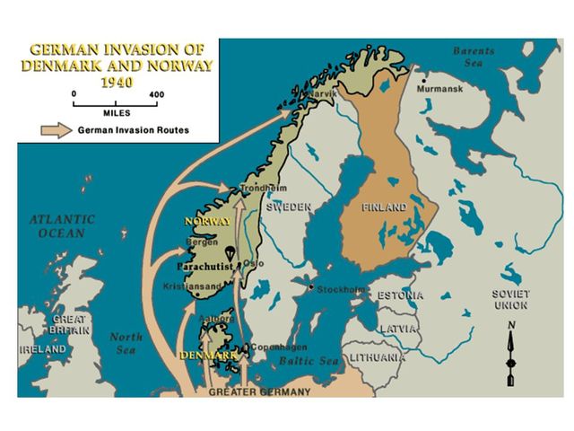 Hitlers invasion on Denmark and Norway