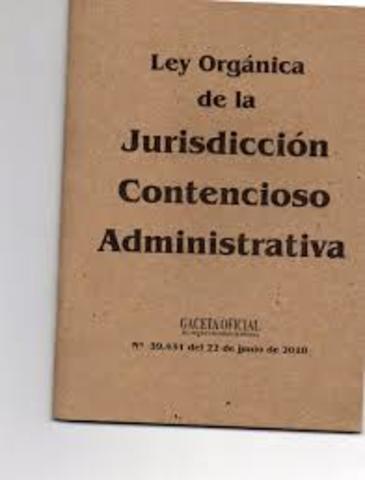 LEY ORGÁNICA CONTENCIOSO- ADMINISTRATIVA