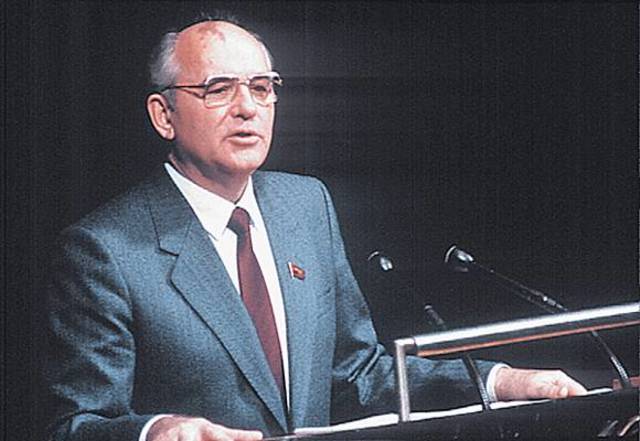 Gorbatchev dirigeant de l'URSS