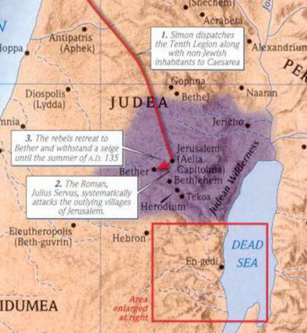 63 B.C Jews come under Roman control