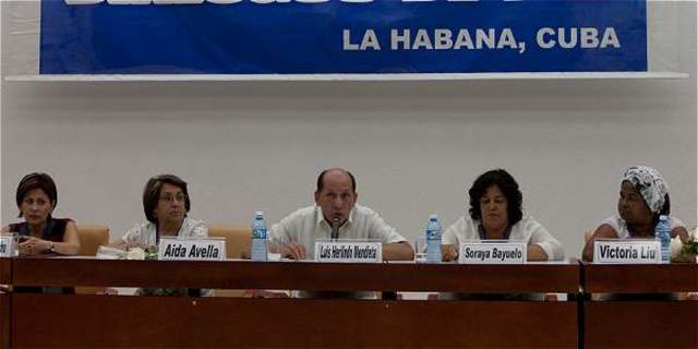 Proceso de paz en la Habana, Cuba.
