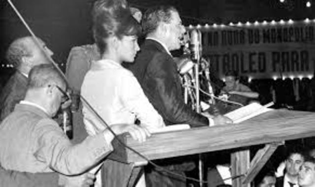 Comício da central do Brasil.