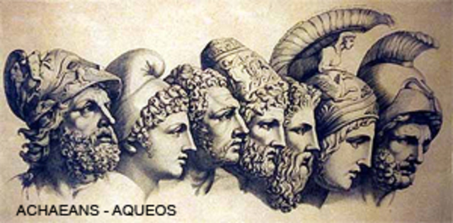 Los aqueos destruyen Troya