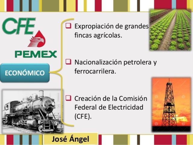 Expropiación de Ferrocarriles, CFE Y Pemex