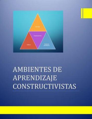 Ambiente de aprendizaje constructivistas: Brooks y Brooks