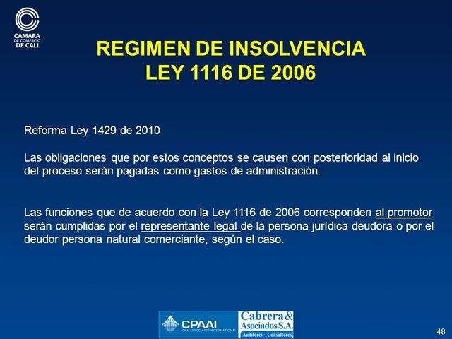 LEY 1116 DE 2006