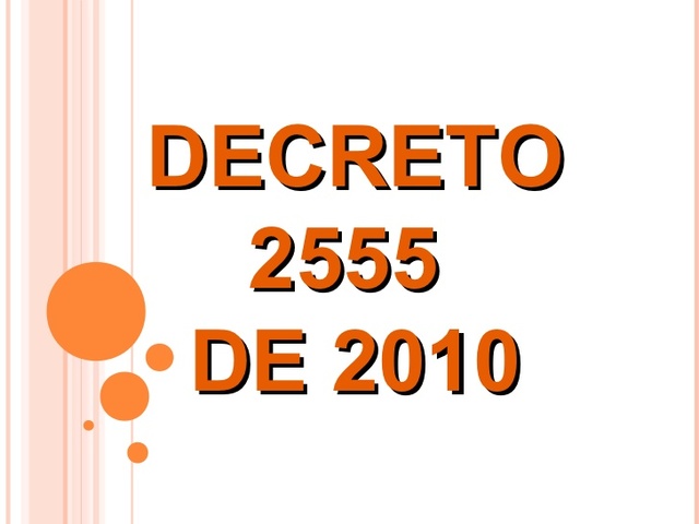 DECRETO 2555