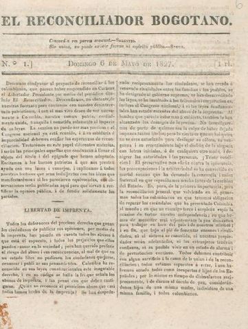El Reconciliador Bogotano.