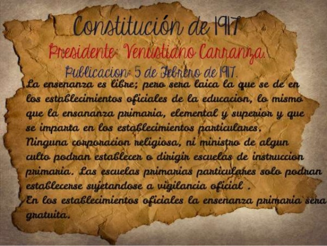 Constitución Mexicana artículo 3°
