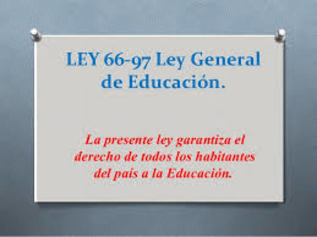 Ley Orgánica de Educación 66-97