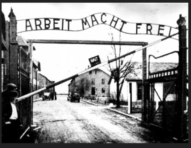 ARRIVING AT CONCENTRATION CAMP