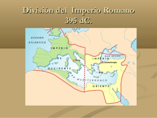 DIVISIÓN DEL IMPERIO ROMANO