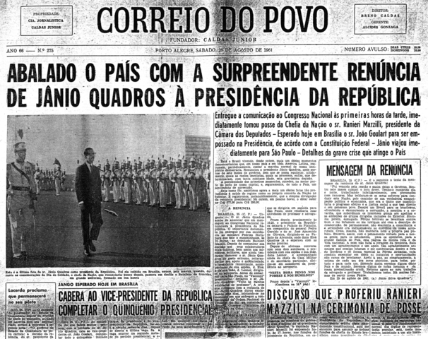 Renúncia de jânio Quadros