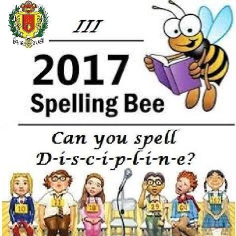 THIRD SPELLING BEE CONTEST