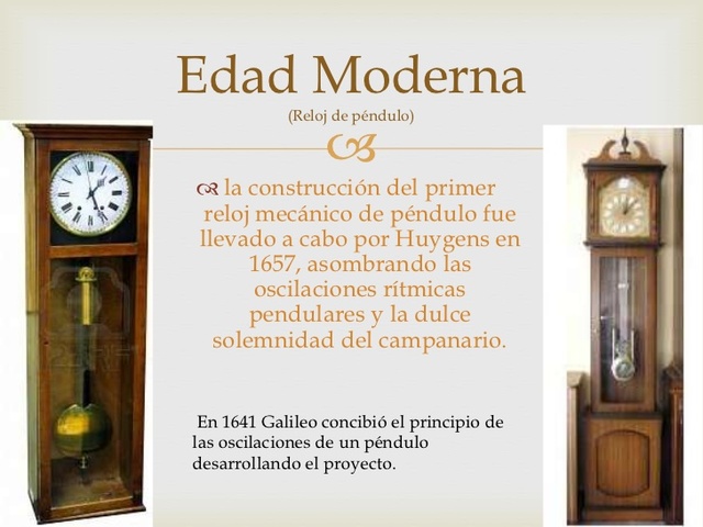 EL RELOJ DE PÉNDULO