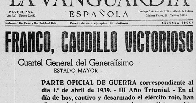 Fin de la Guerra Civil.