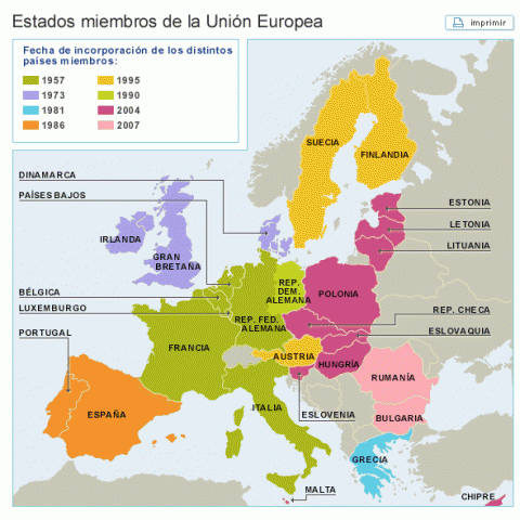 Económica de algunos estados miembros de la Unión Europea