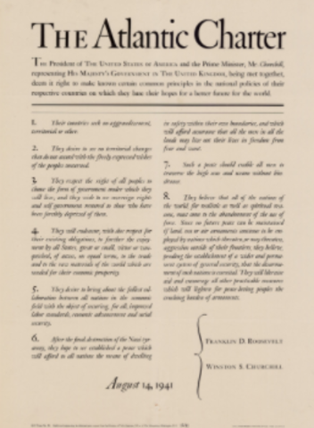 United States Joins Atlantic Charter