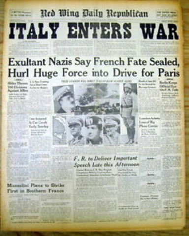 Italy Enters the War