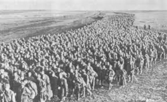 Germany and the Axis Powers attack Russia with a huge force of over four million troops.