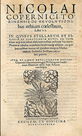 Copernicus he handed out his book