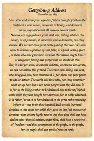 Gettysburg Adress