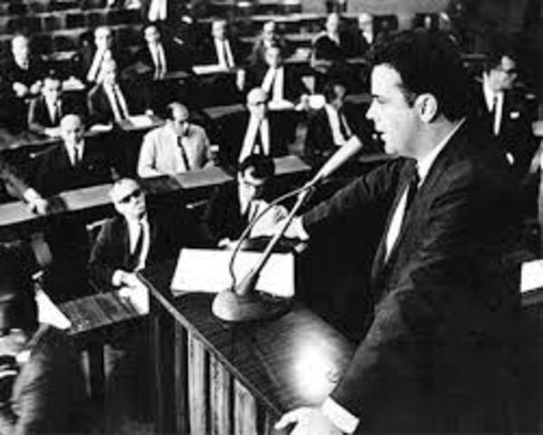 Discurso de Marcio Moreira,o "estopim" para lançar o AI-5