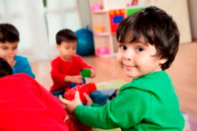 a los 4 años estube en la guarderia