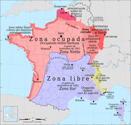 Ocupación de Francia por las Fuerzas del Eje