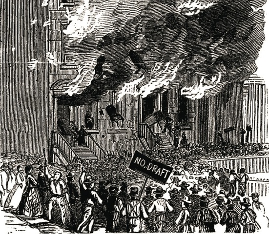 Draft Riots begin in New York City