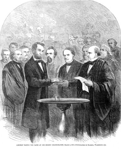 Lincoln wins a second term