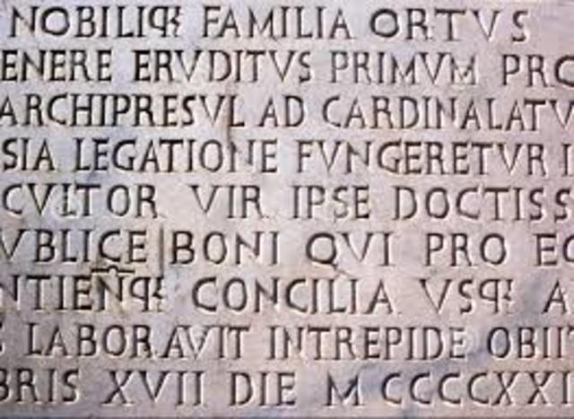 Alfabeto romano (114 A.N.E )