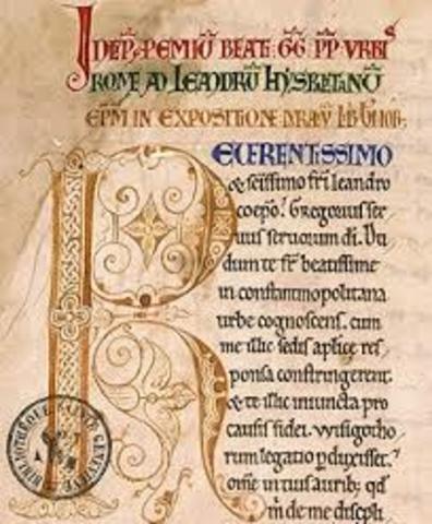 Letra carolingia Siglo XVIII ( N.E)