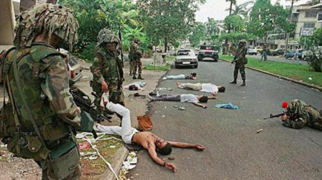 The effects of the Invasion - Deaths of Civilians.