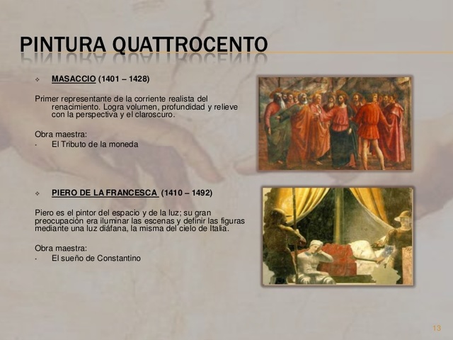 Pintura durante el Quattrocento.