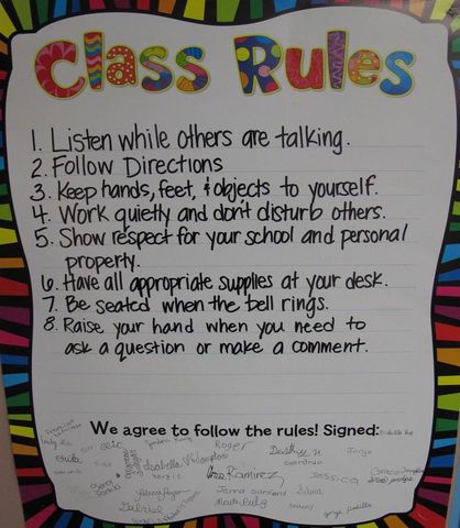 #3. Discuss Rules and Procedures of the Classroom